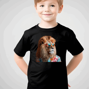 Lion_Print_Black_T-shirt